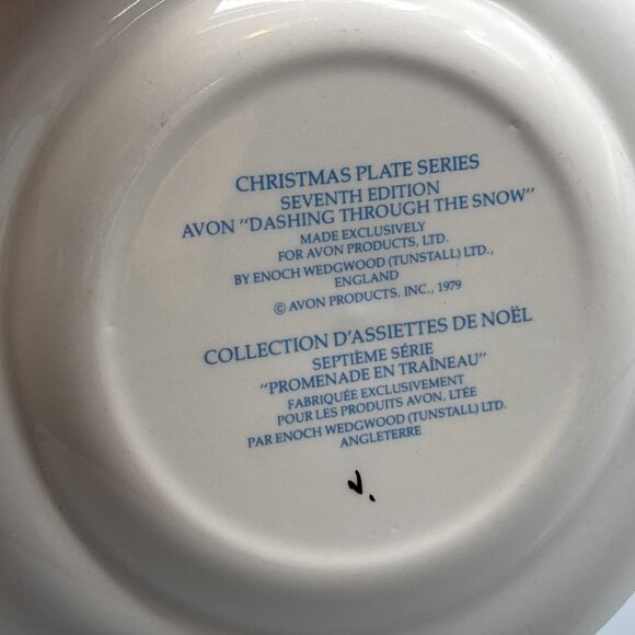 Vintage Avon Christmas Plates (1979, 1981, 1982) - Picture 6 of 6